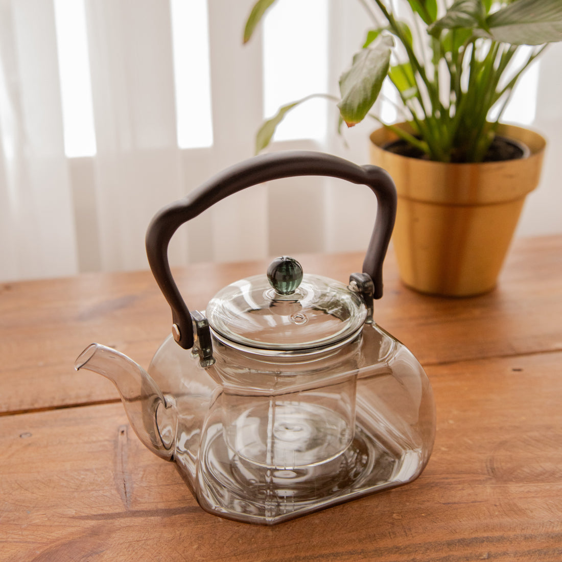 Octavius DuskGlow Borosilicate Glass Kettle – 1100 ml