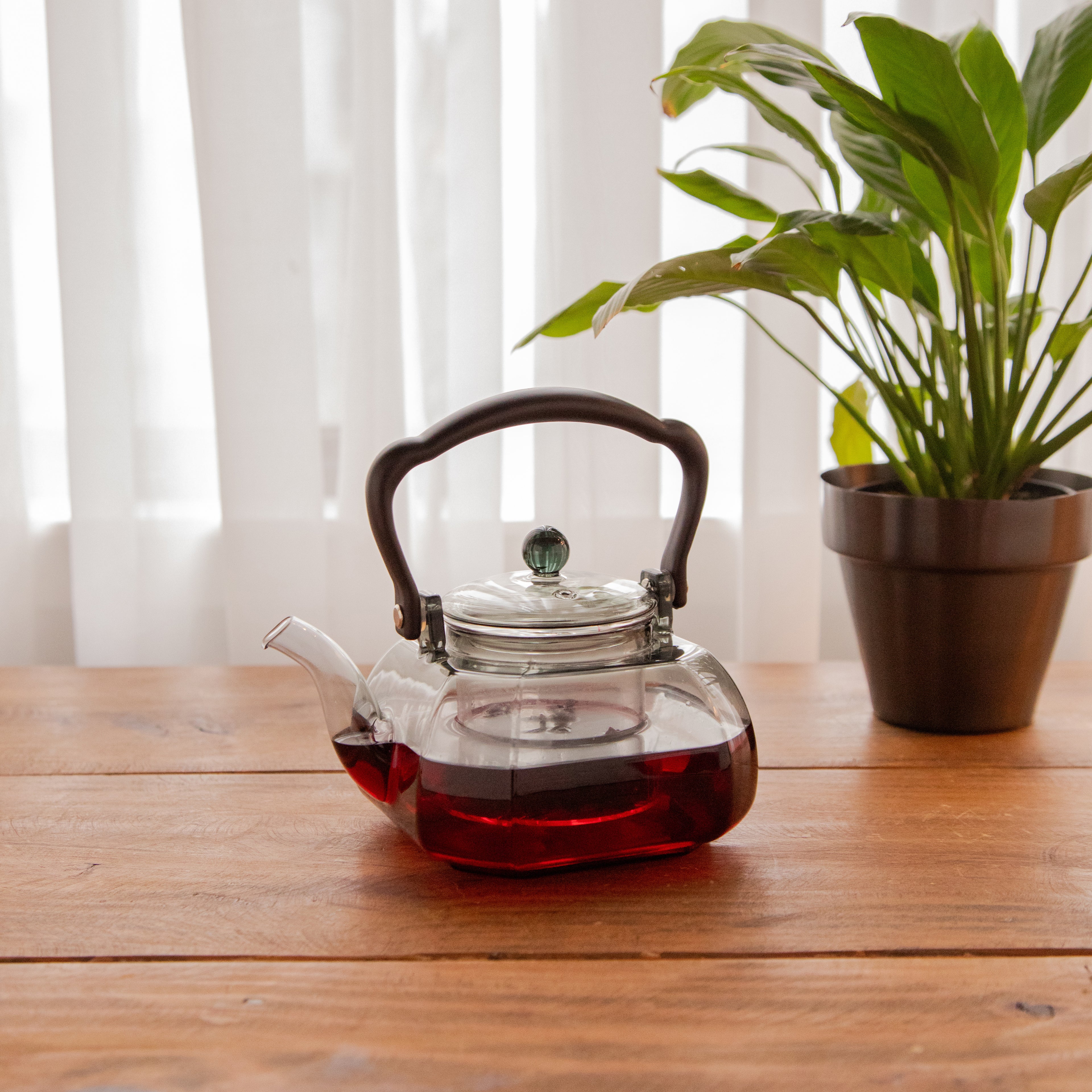 Octavius DuskGlow Borosilicate Glass Kettle – 1100 ml