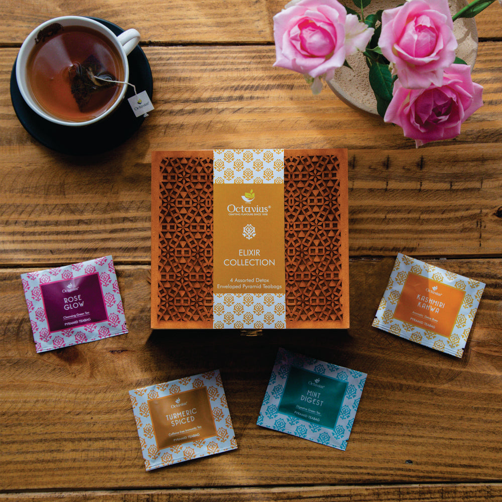 Elixir Collection 4 Assorted Detox Teas - 40 Pyramid Teabags