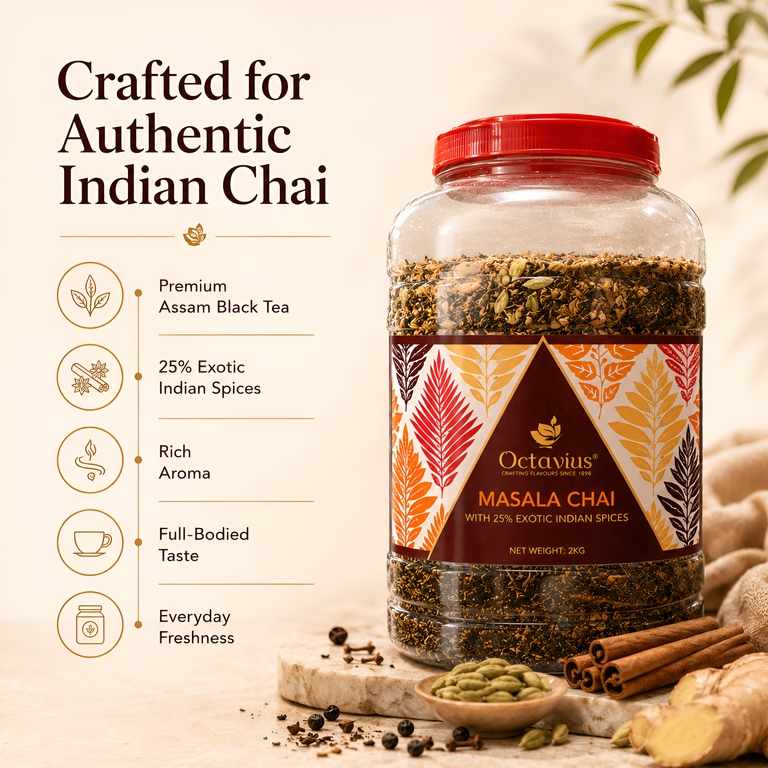CTC Masala Chai Loose leaf - 2Kg