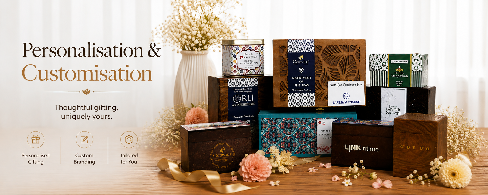 personalized and customized tea gifts