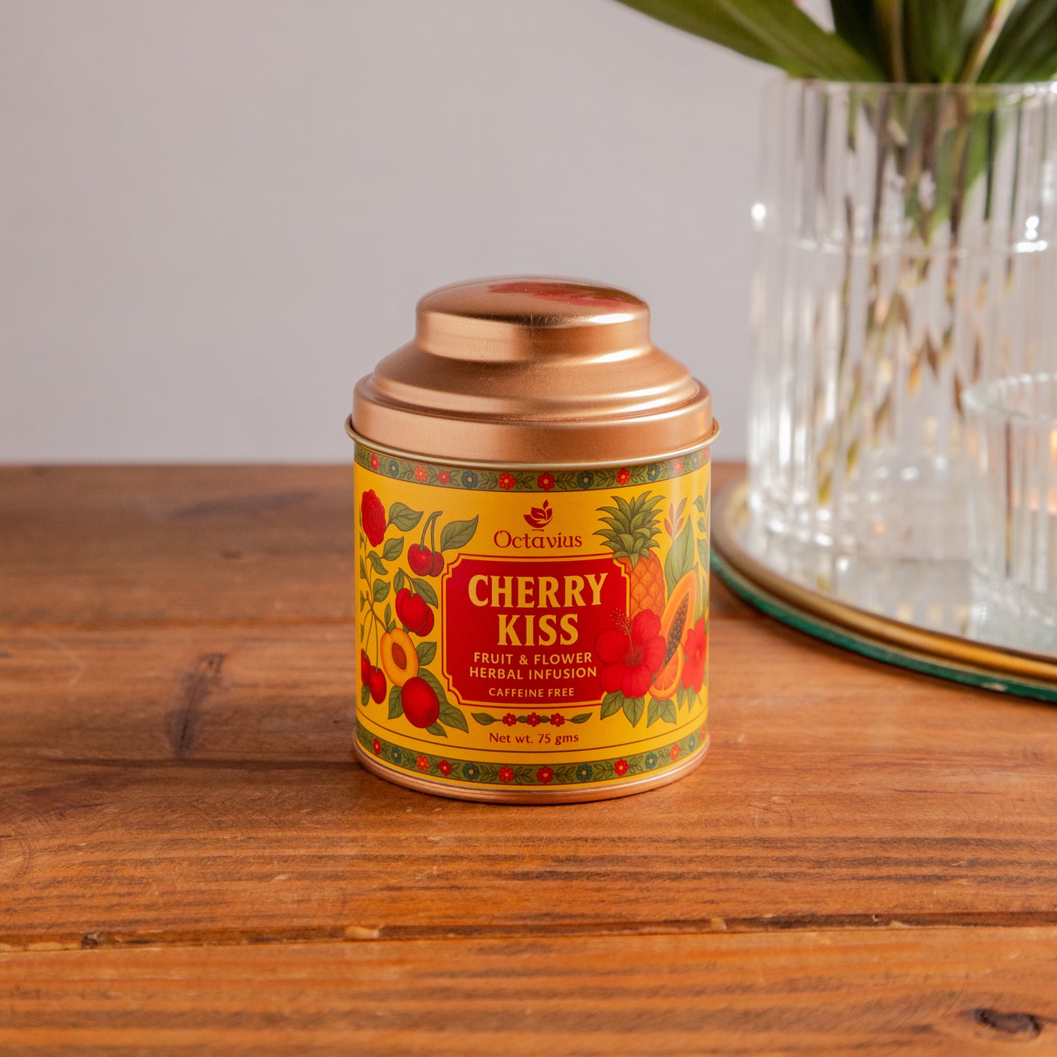 Octavius Cherry Kiss – Fruit &amp; Flower Herbal Infusion (75g)