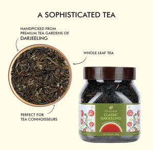 
                  
                    Load image into Gallery viewer, Classic Darjeeling Black Tea Loose Leaf - 200 Gms Jar
                  
                