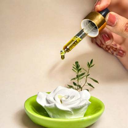 Tuberose Diffuser Oil + Ceramic Flower Aromatherapy Combo