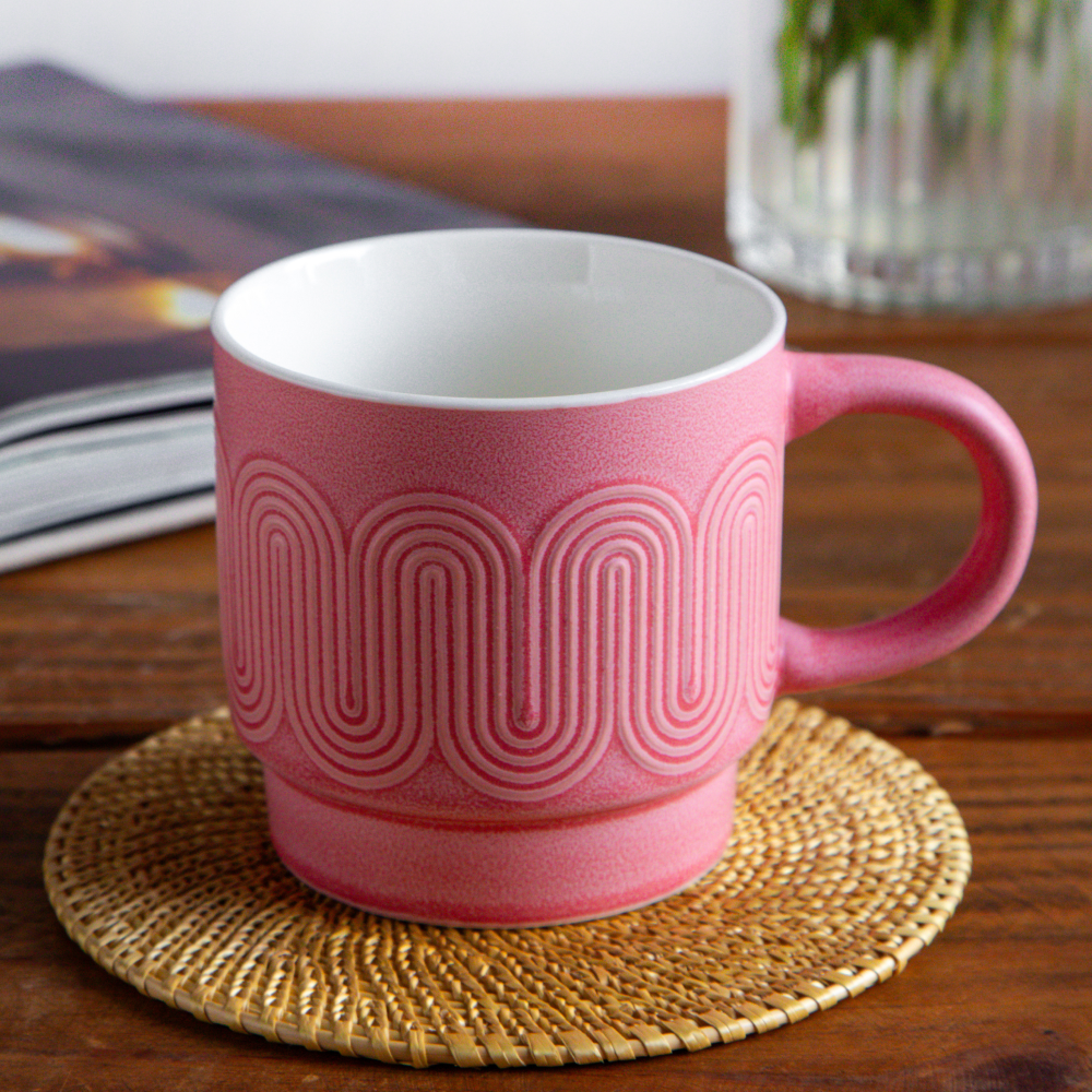 Waveform Collection – Rose Tide Coffee Mug (Set of 2) – 380 ml