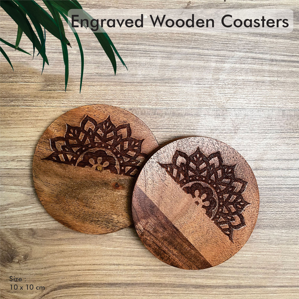 Pure Sheesham Wood Coasters