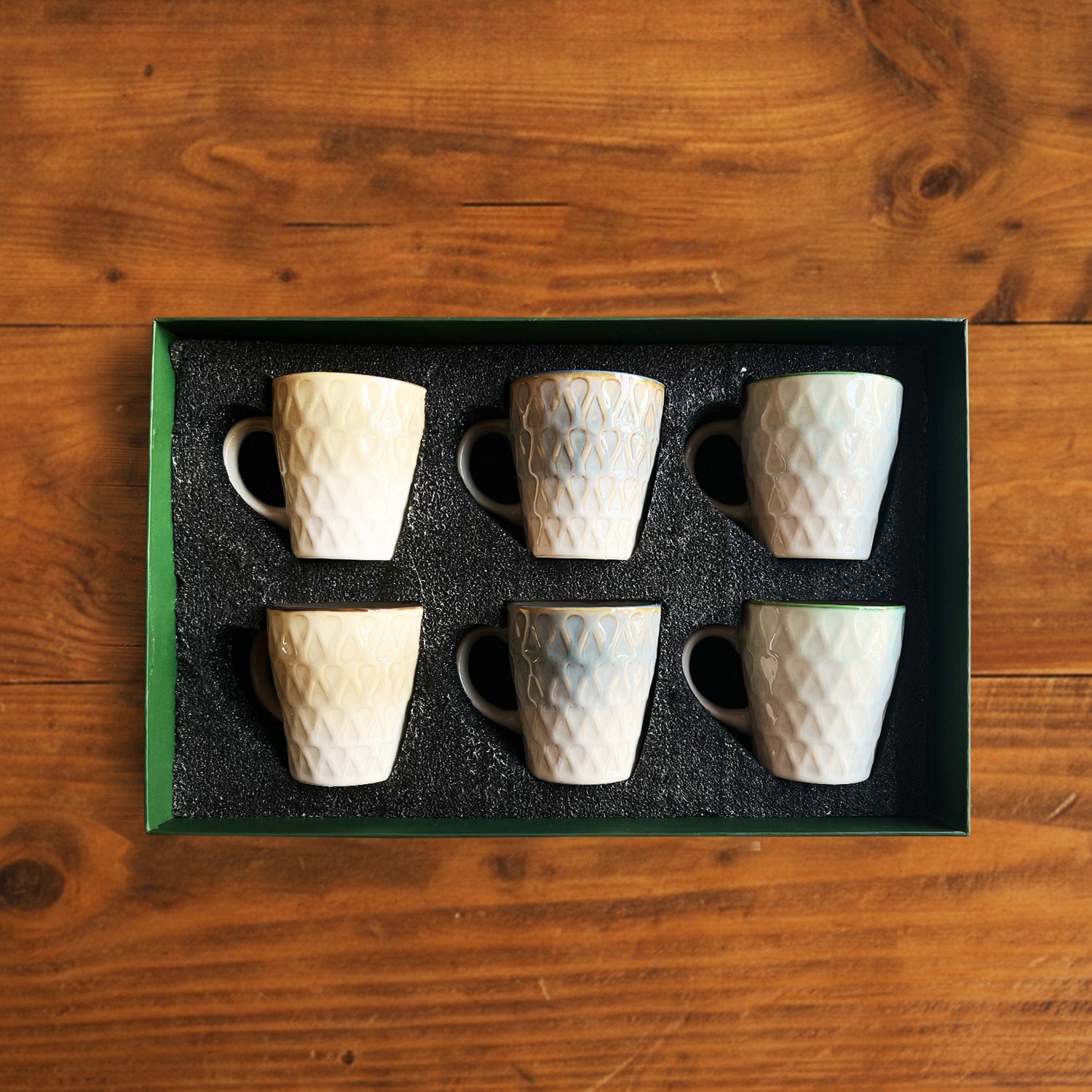 Eterna Leaf Teacup Set (6 pcs) – 180 ml each