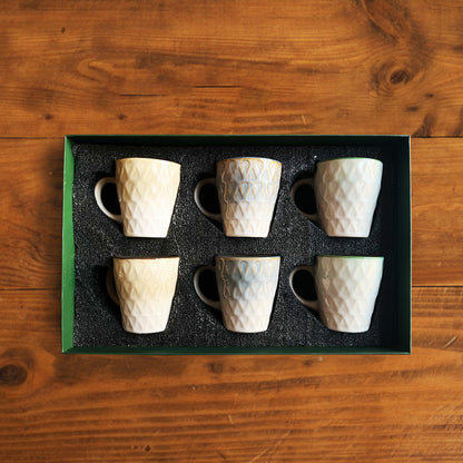 Eterna Leaf Teacup Set (6 pcs) – 180 ml each