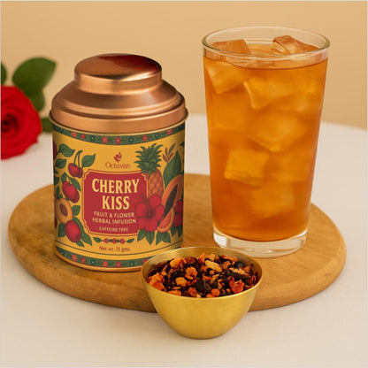 Octavius Cherry Kiss – Fruit &amp; Flower Herbal Infusion (75g)