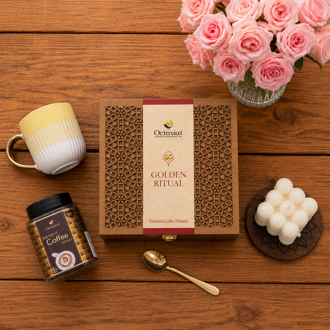 Golden Ritual – Coffee Hamper with Mug