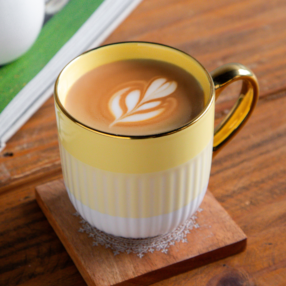 Radiance Coffee Mug – Amber Dawn (Set of 2) – 300 ml
