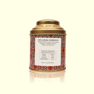 
                  
                    Load image into Gallery viewer, Kashmiri Kahwa Green Tea Loose Leaf in Tin Caddy   - 100 Gms
                  
                