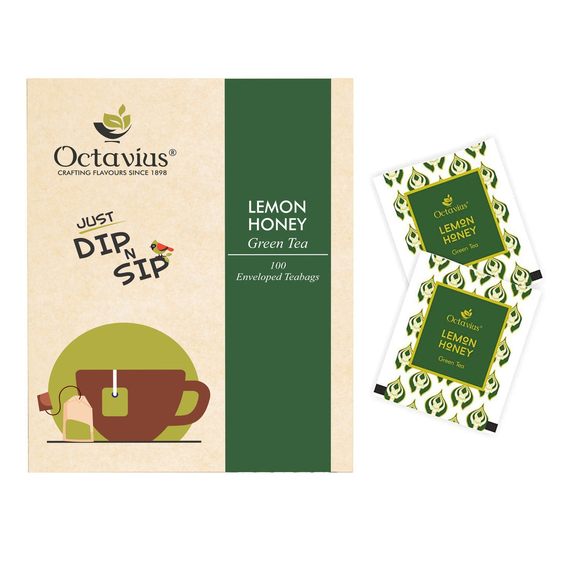 Lemon Honey Green Tea - 100 Enveloped Teabags