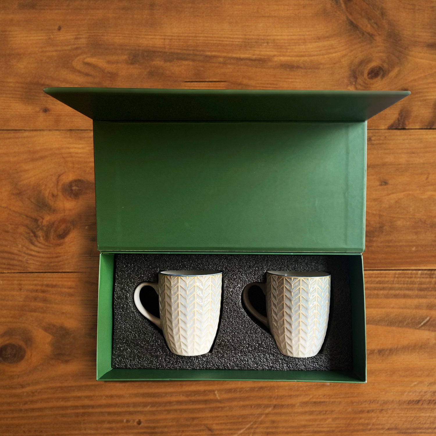 Luxe Weave Coffee Mug Ocean Mist (Set of 2) – 300 ml