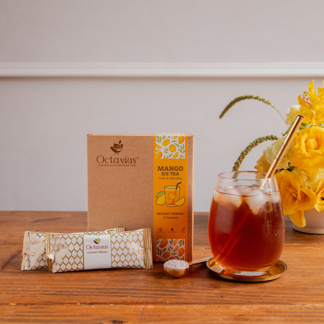 Mango Iced Tea Premix – 15 Sachets