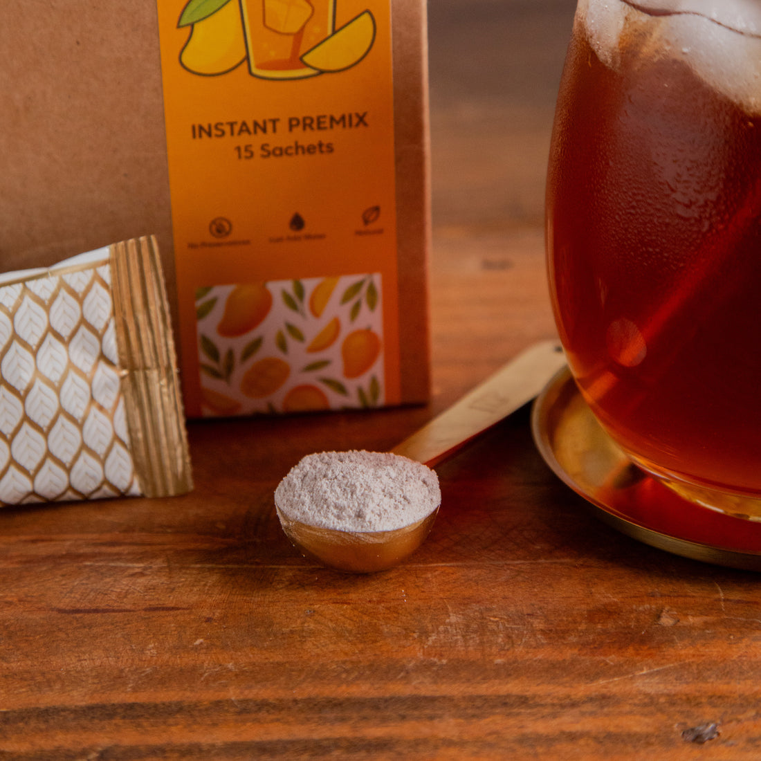 Mango Iced Tea Premix – 15 Sachets