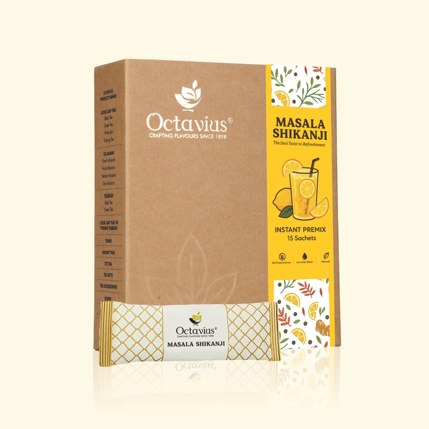 Octavius Masala Shikanji Premix– 15 Single Serve Sachets