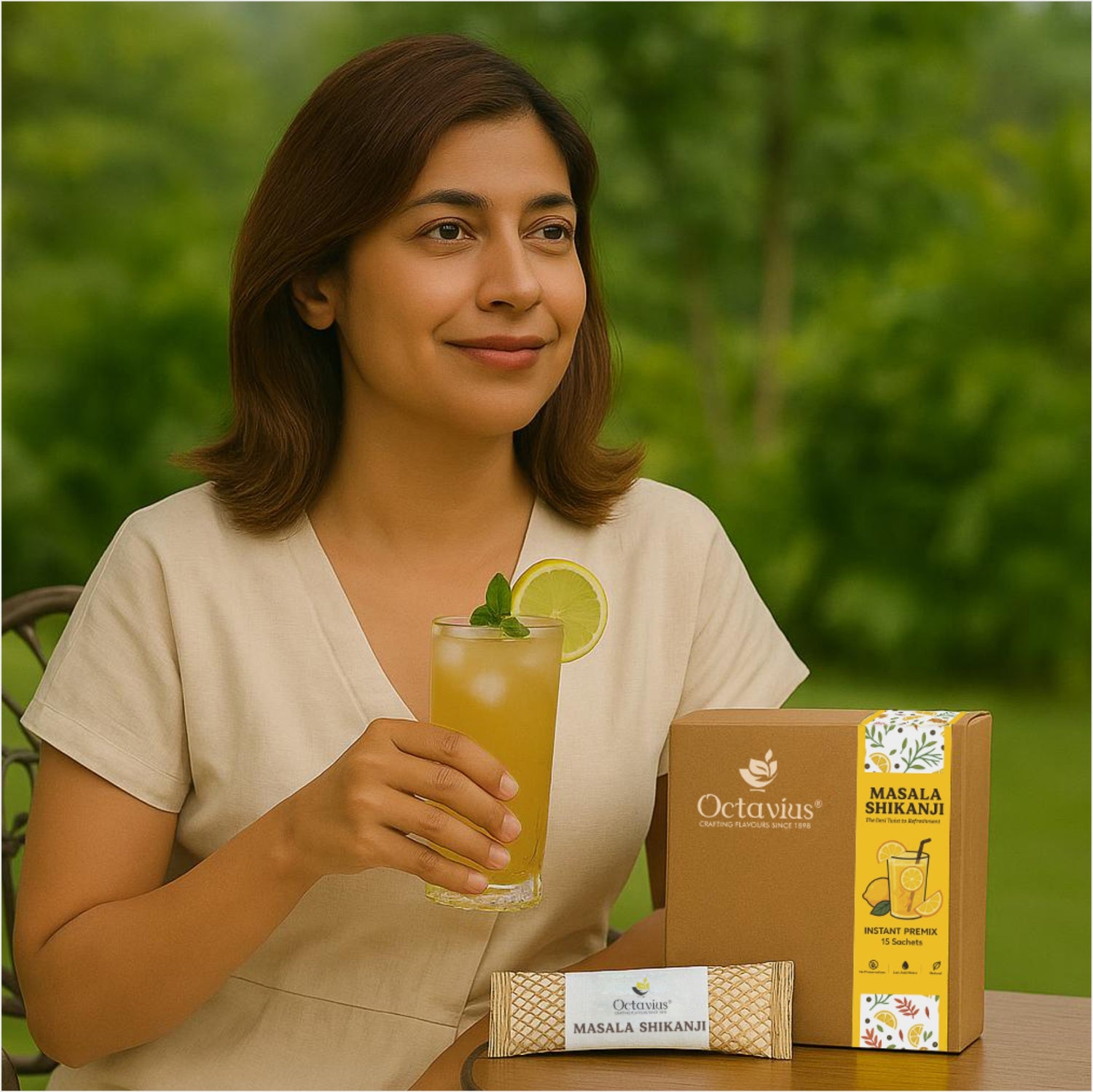 Octavius Masala Shikanji Premix– 15 Single Serve Sachets