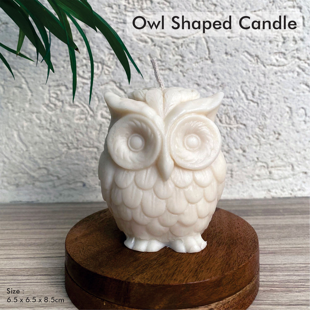Organic Vanilla Fragrance Owl Shaped Candle