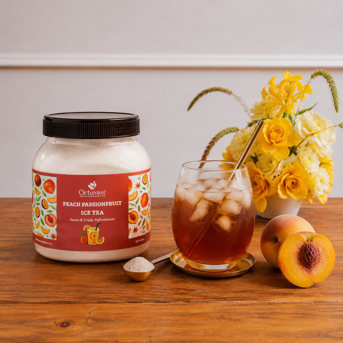 Peach-Passionfruit Iced Tea Premix - 500g