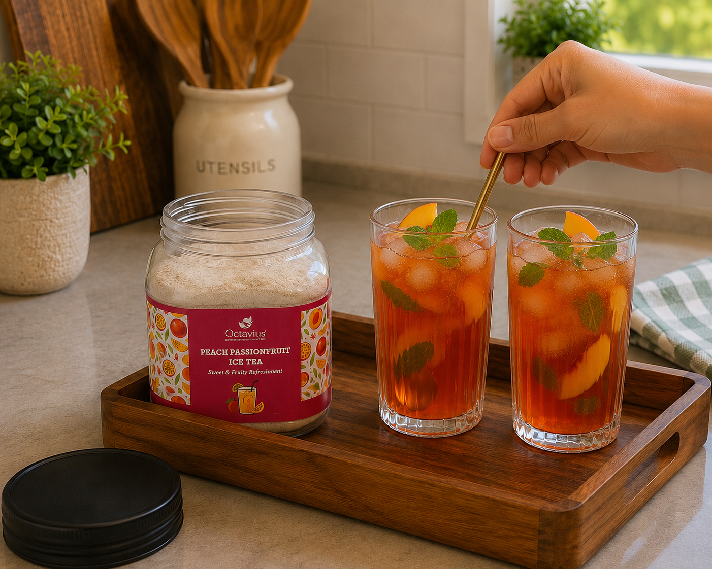 Peach-Passionfruit Iced Tea Premix - 500g