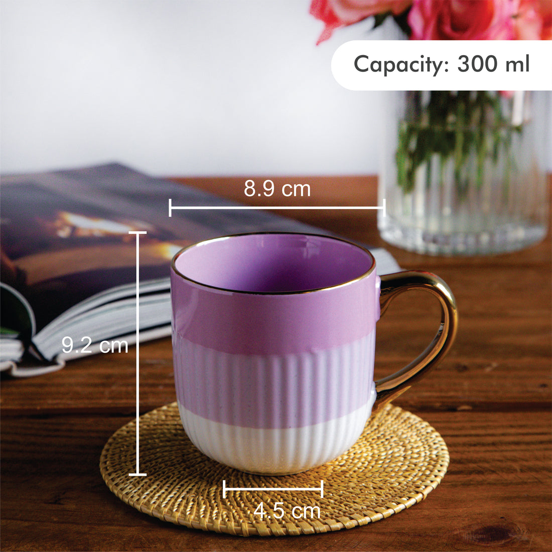 Radiance Coffee Mug Lilac Mist (Set of 2) – 300 ml