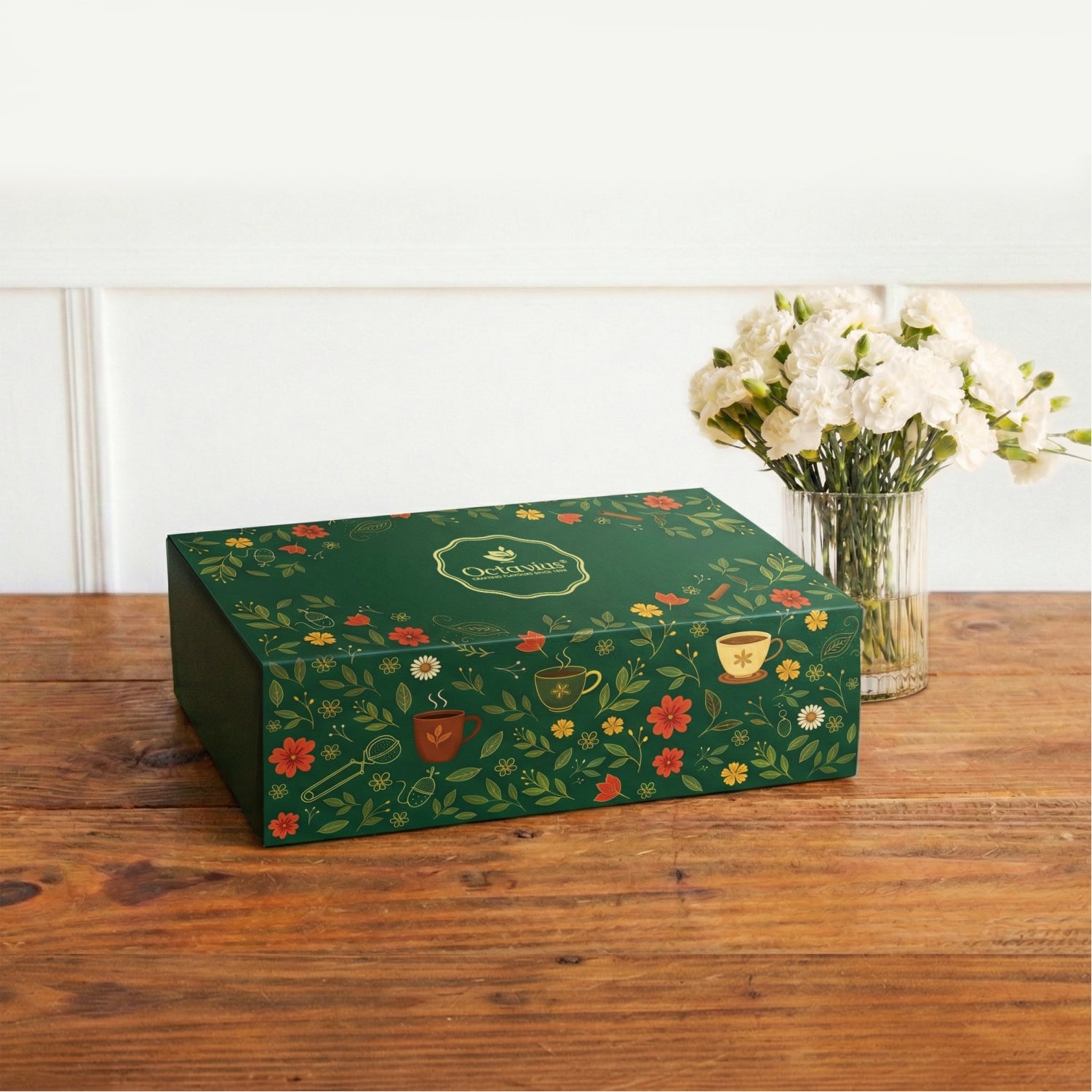 Luxe Weave Coffee Mug – Sunset Coral (Set of 2) – 300 ml