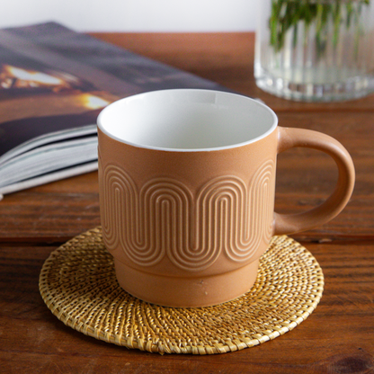 Waveform Collection Amber Drift Coffee Mug (Set of 2) – 380 ml