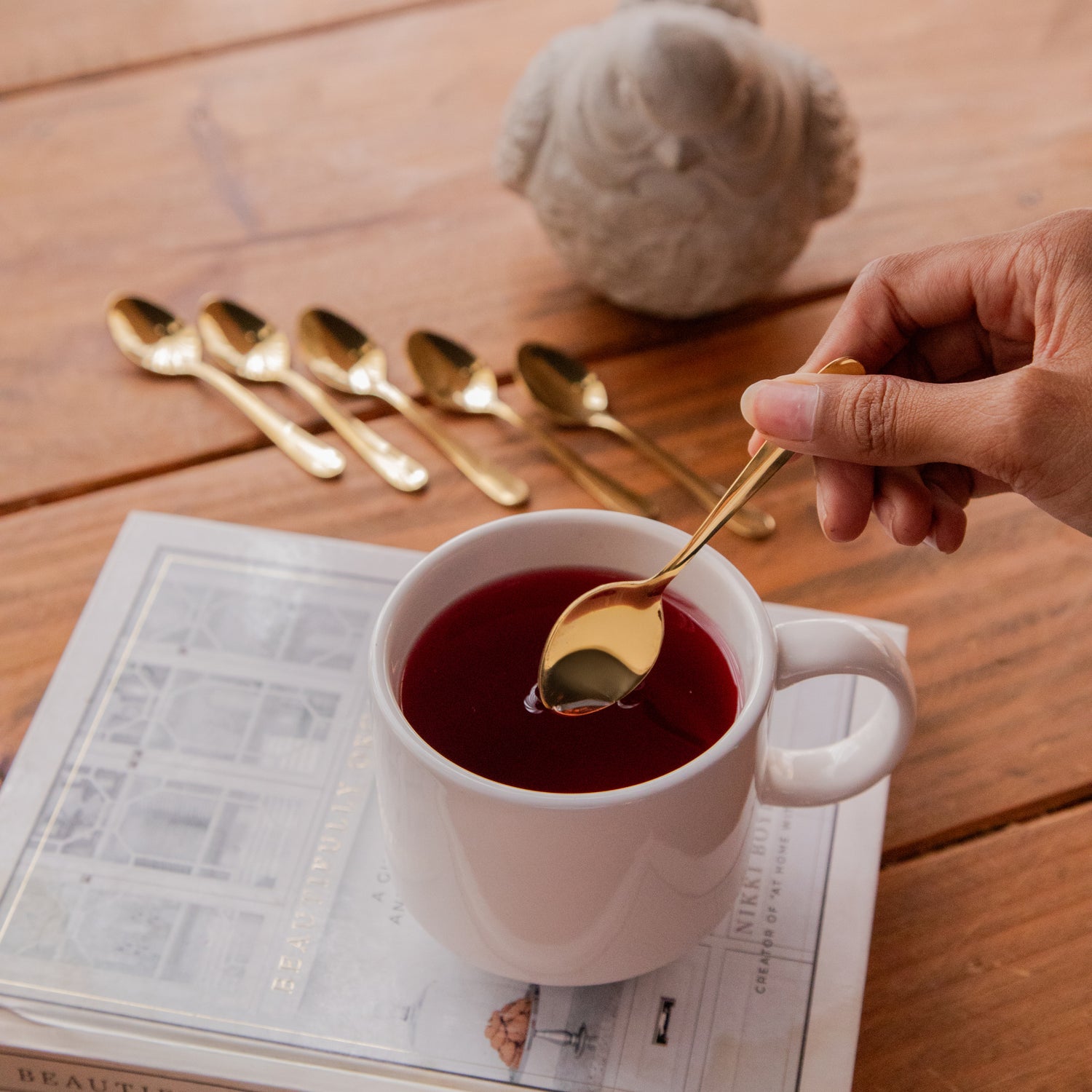 Gold Coffee Spoon Set – Set of 6