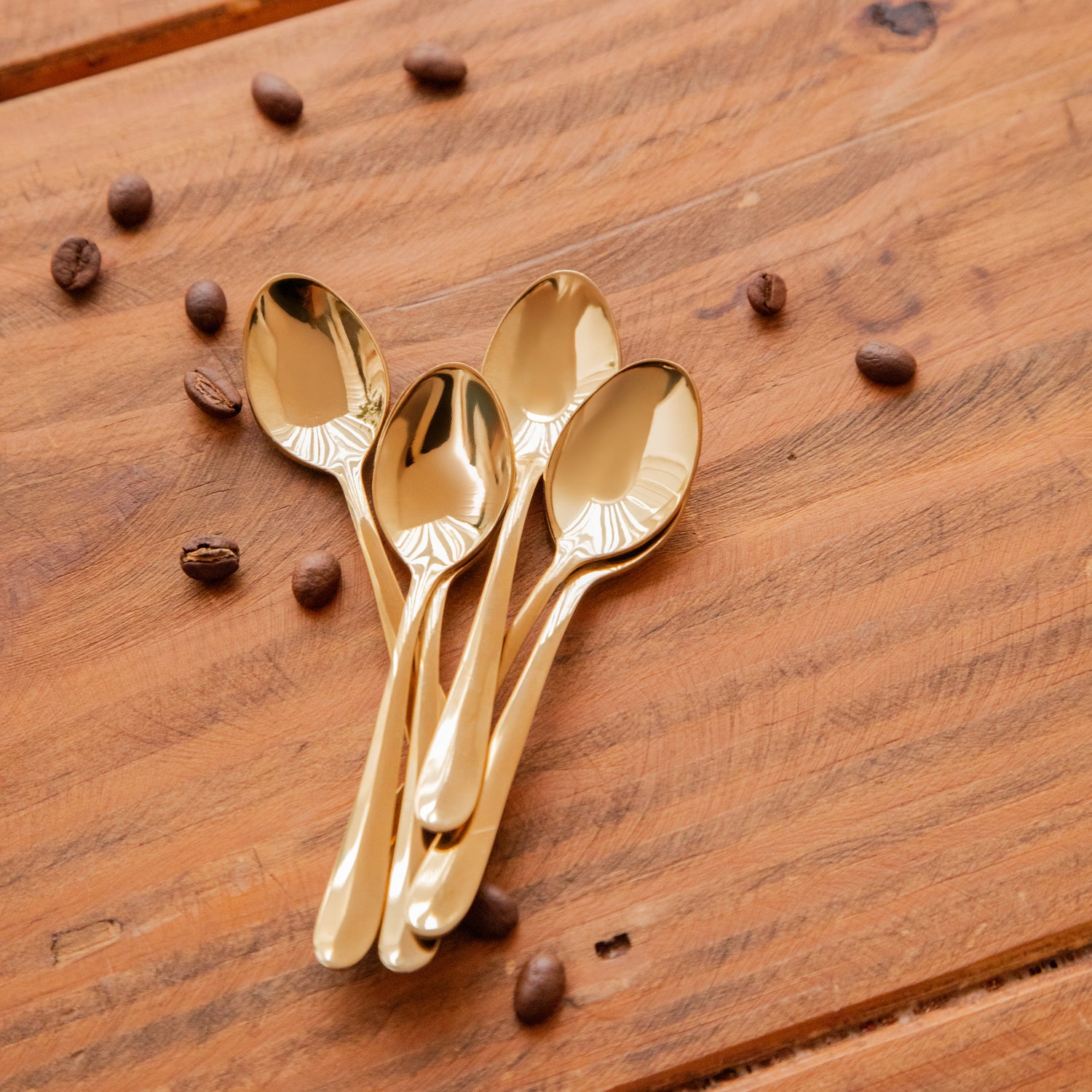 Gold Coffee Spoon Set – Set of 6