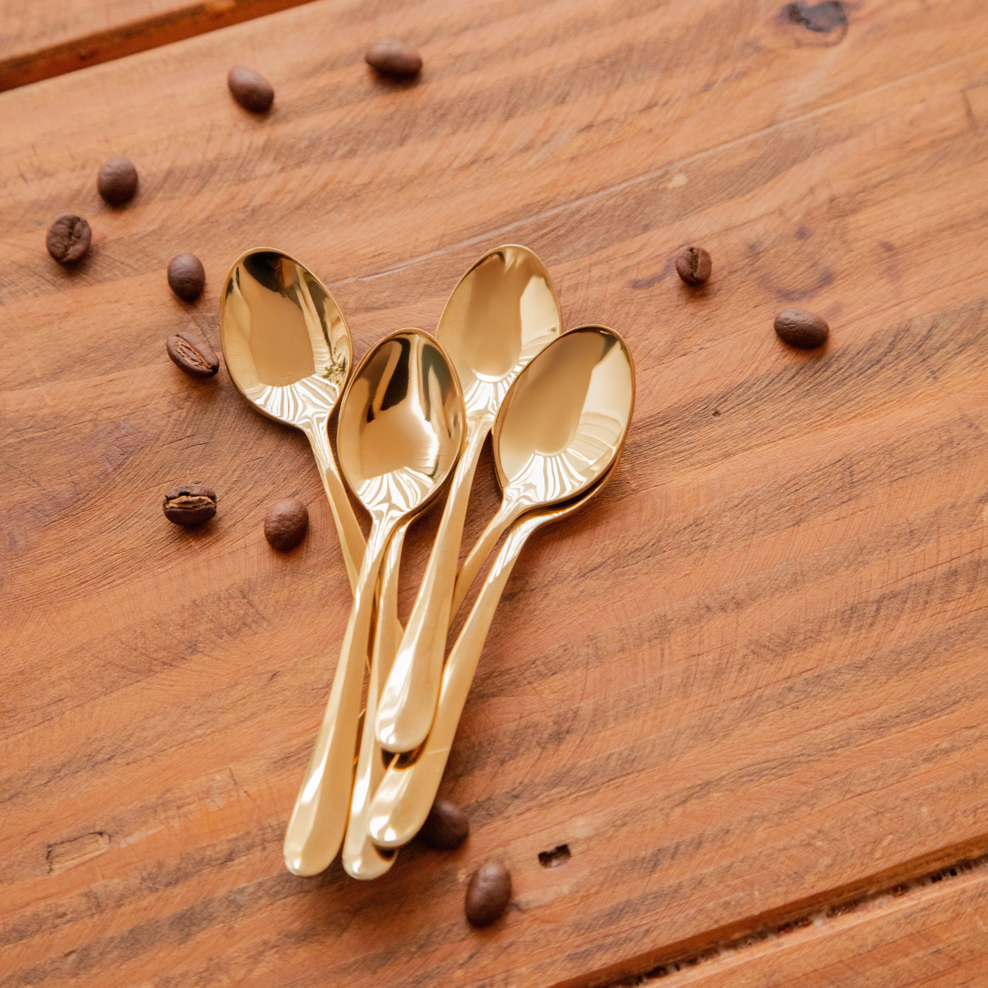 Gold Coffee Spoon Set – Set of 6