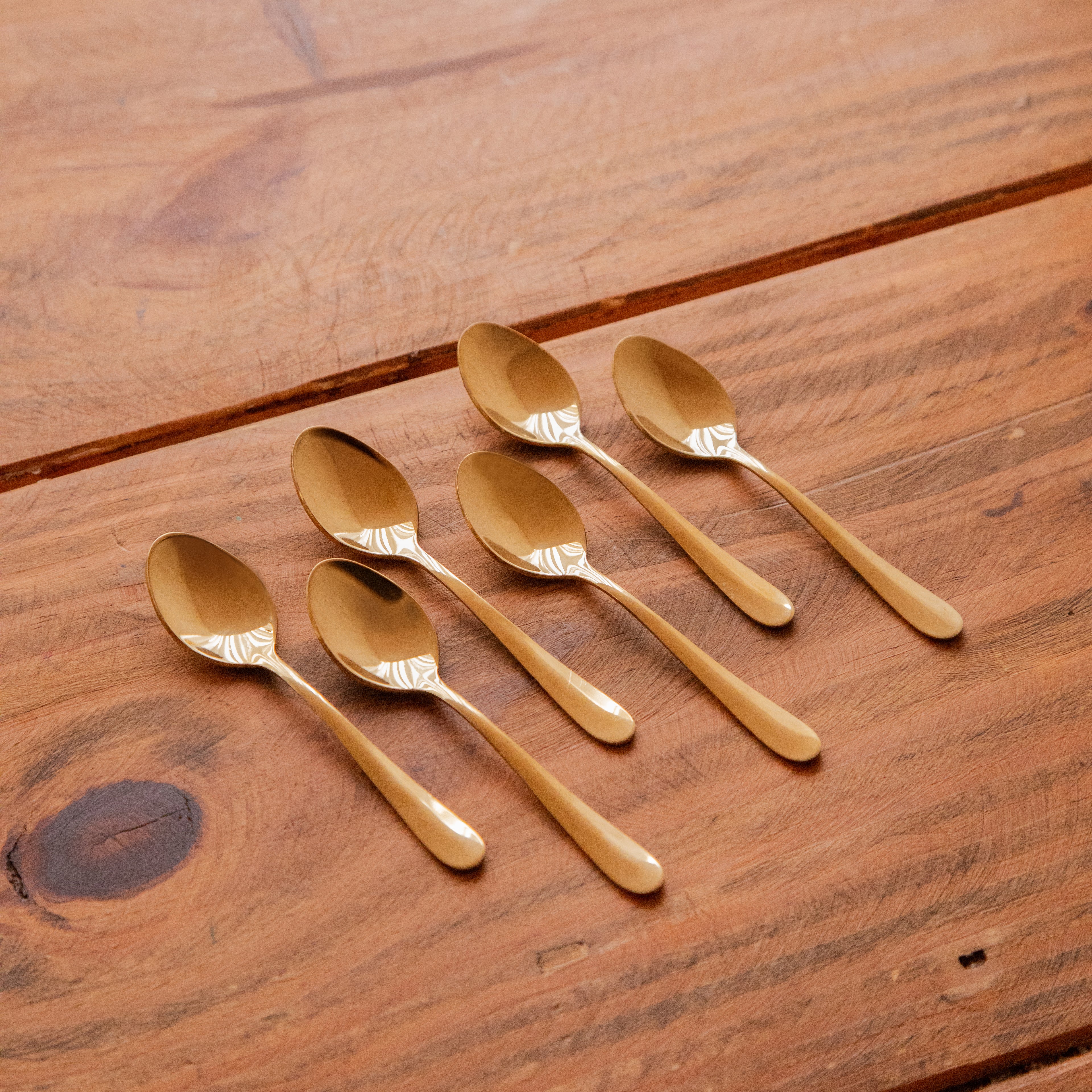 Gold Coffee Spoon Set – Set of 6
