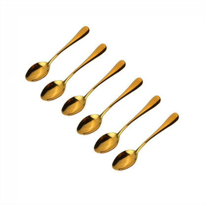 Gold Coffee Spoon Set – Set of 6