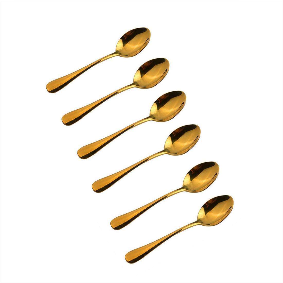 Gold Coffee Spoon Set – Set of 6
