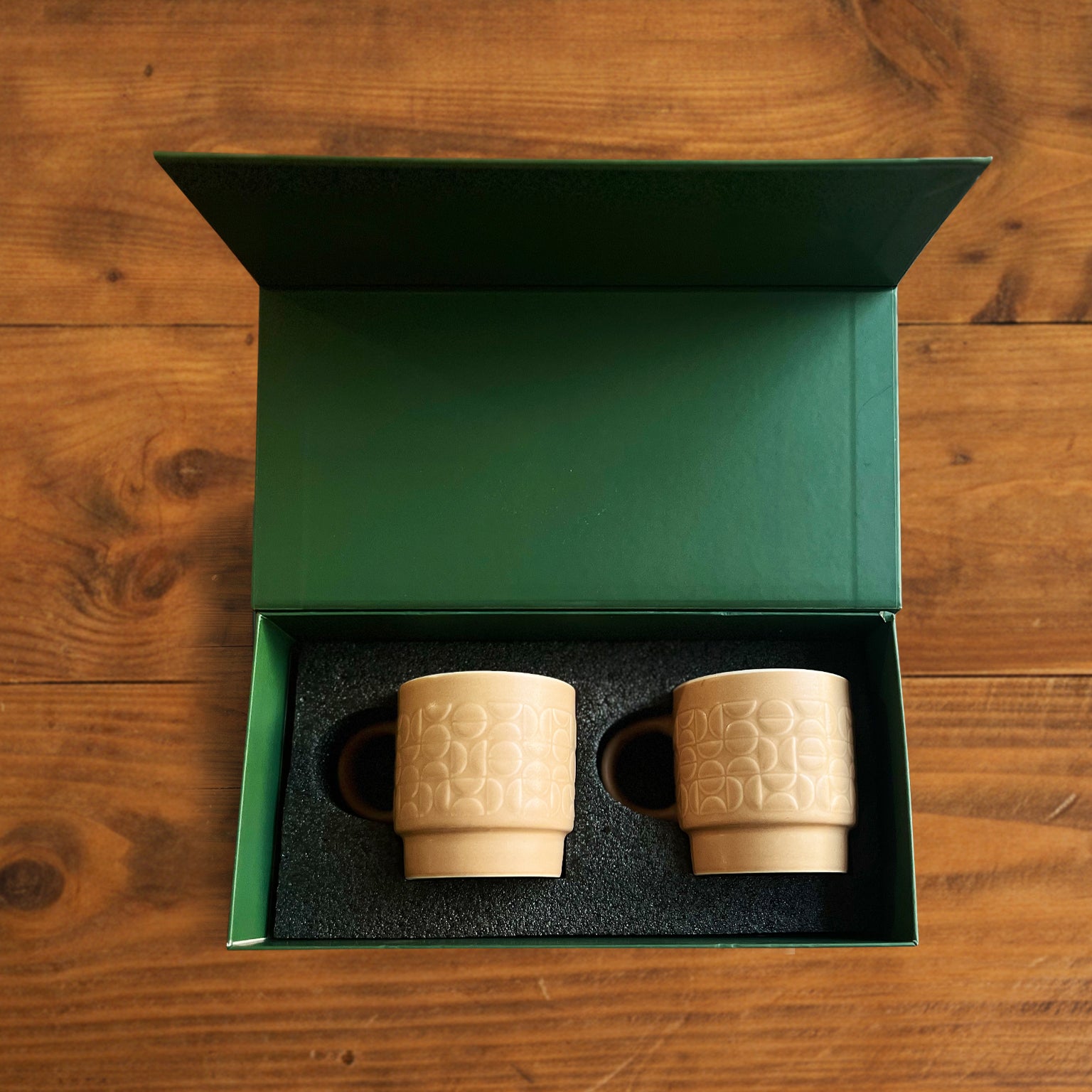 TerraCraft Collection Desert Dune Mug  – 380 ml ( Set of 2, Beige )