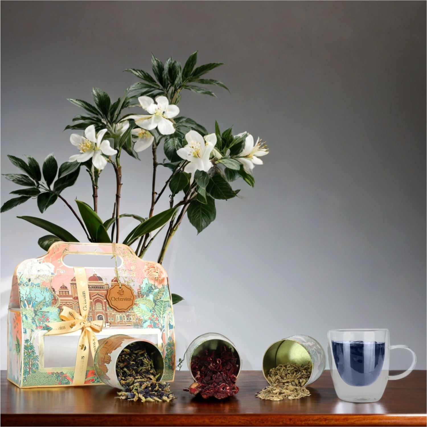 THE GRAND TEA COLLECTION– Floral Wellness Affair (3 Tins- Loose Leaf)
