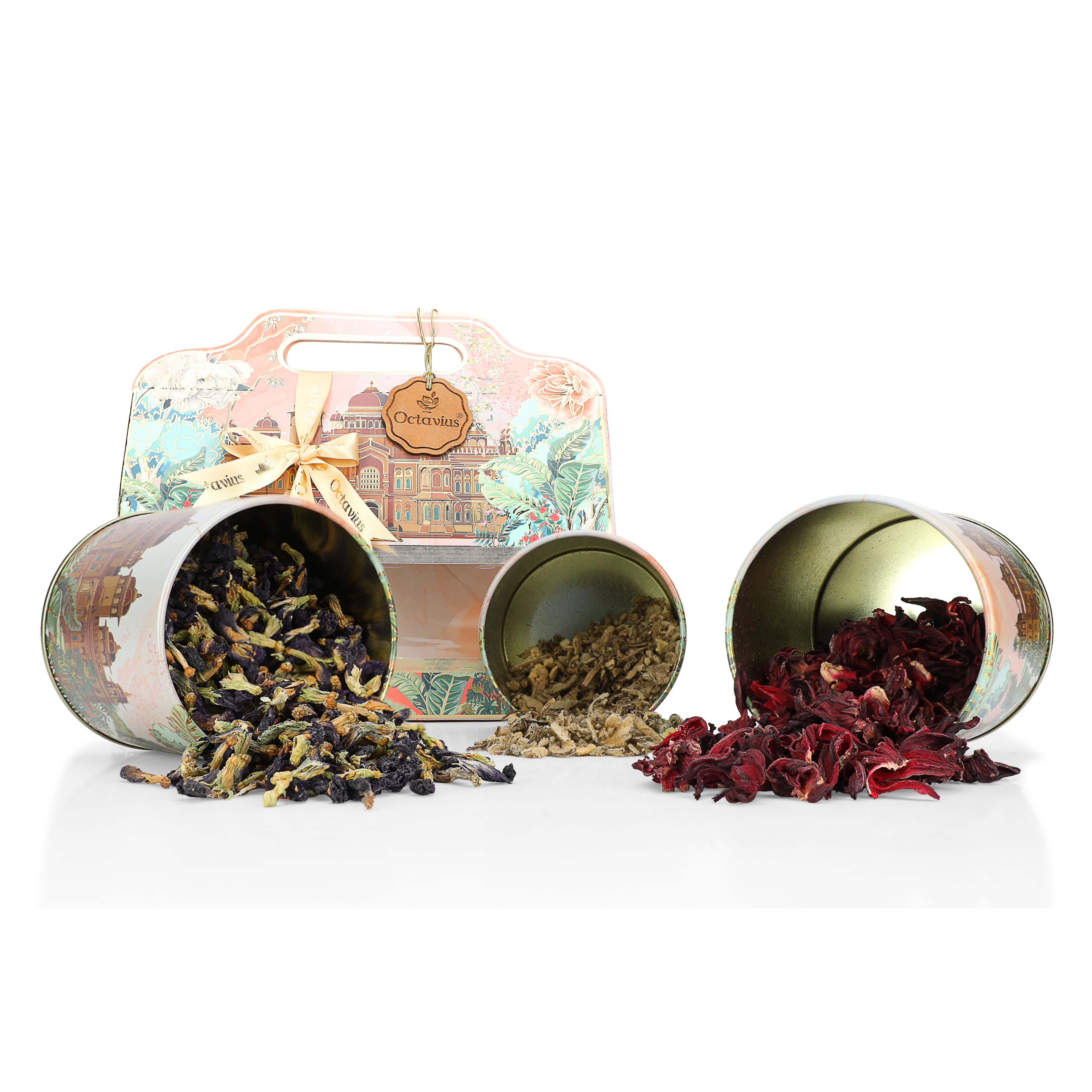 THE GRAND TEA COLLECTION– Floral Wellness Affair (3 Tins- Loose Leaf)