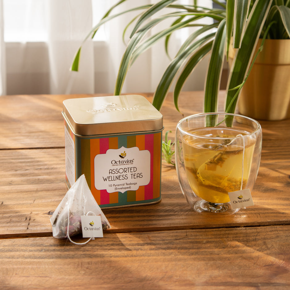 Pyramid Tea Caddy Pyramid Tea Bags | Premium whole leaf Tea Bags | Octavius