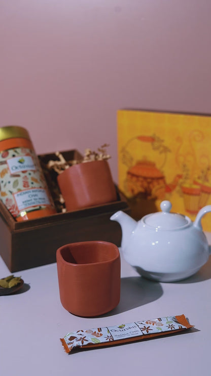 Desi Chai Hamper (One Indian Chai Of Your Choice &amp; Kullad set)