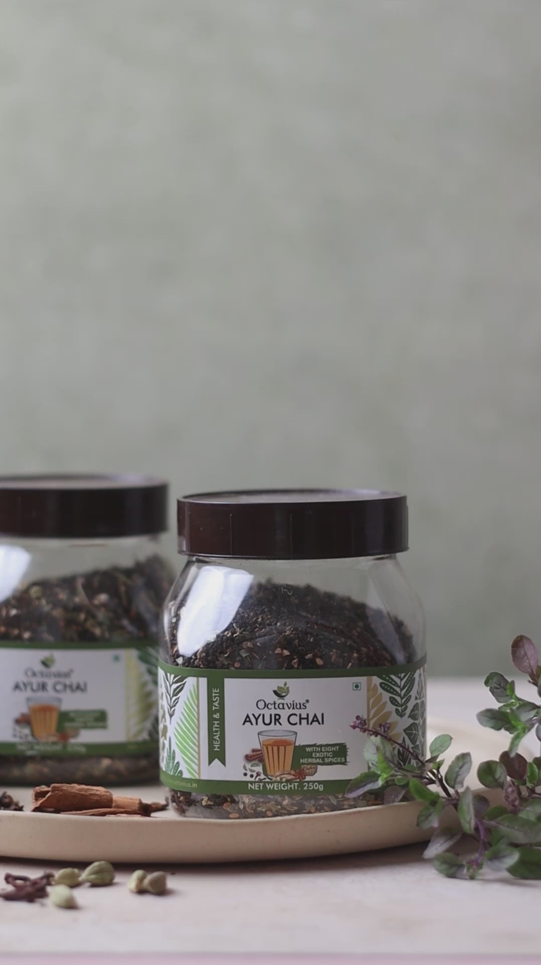 Ayur Chai (With Eight Exotic Herbal Spices) - 250 Gms Jar