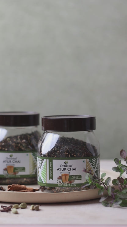 Ayur Chai (With Eight Exotic Herbal Spices) - 250 Gms Jar