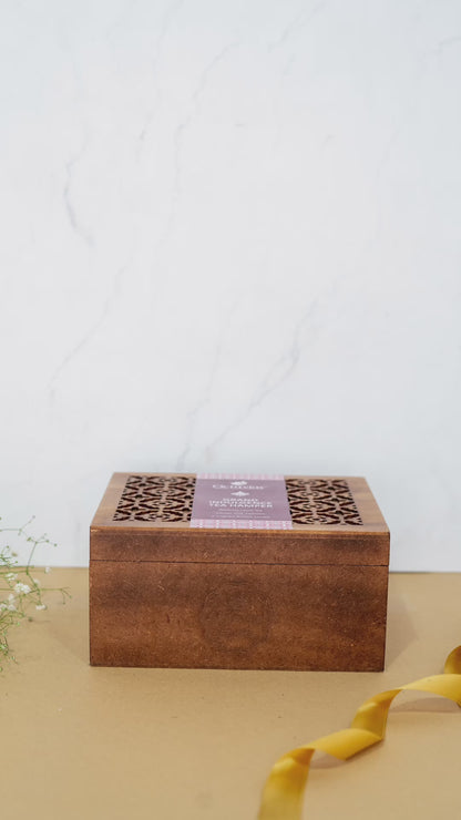 Grand Indulgence Tea Hamper (1 wellness tea, infuser, cup, coasters &amp; organic bubble candle)