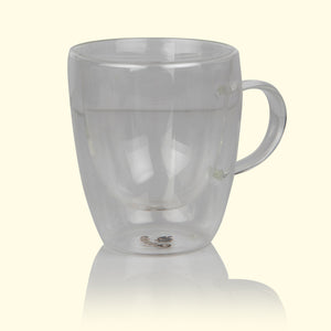 
                  
                    Load image into Gallery viewer, Borosilicate Glass Double Walled Cup with Handle - 250 ML
                  
                