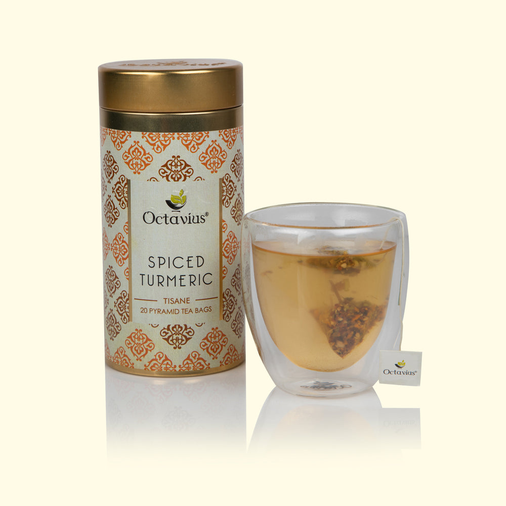 Spiced Turmeric Herbal  (20 Pyramid Tea Bags)