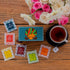 Assortment of Fine Teas- 30 Teabags in Desi print Wooden box