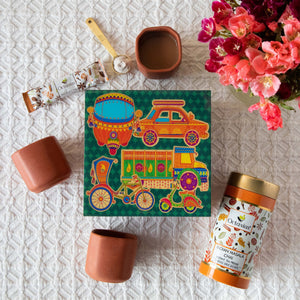 
                  
                    Load image into Gallery viewer, Desi Chai Hamper (One Indian Chai Of Your Choice &amp;amp; Kullad set)
                  
                