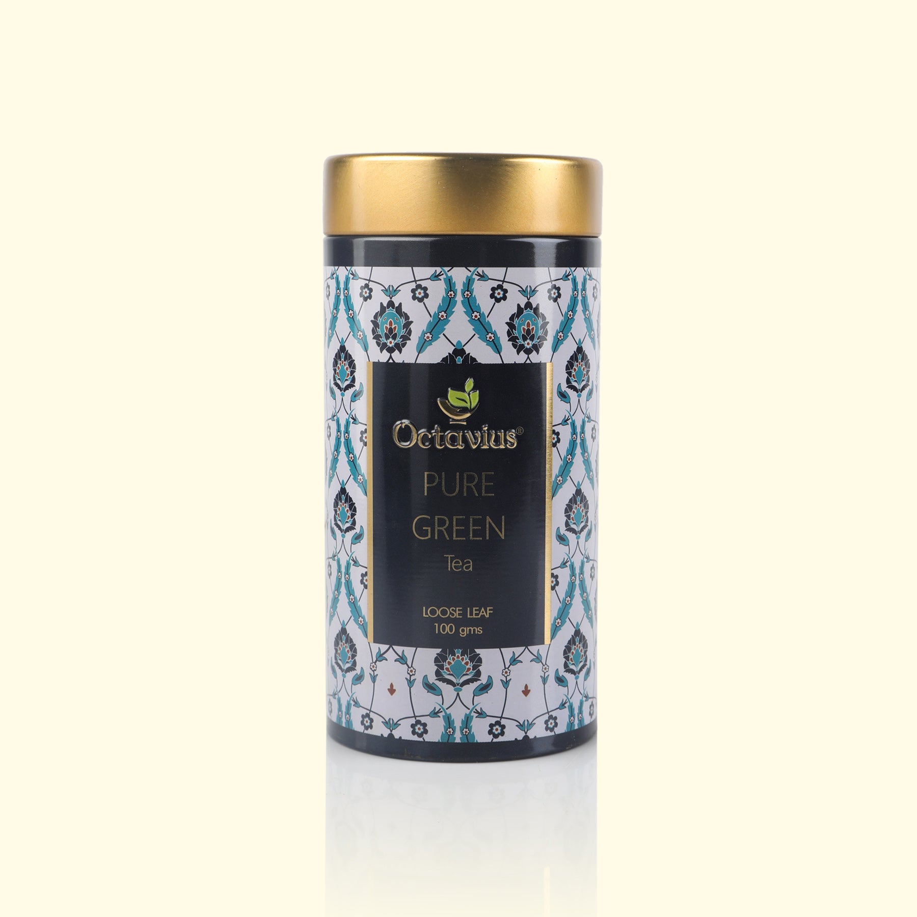 Pure Green Tea Whole Leaf - 100 Gms Tin Can
