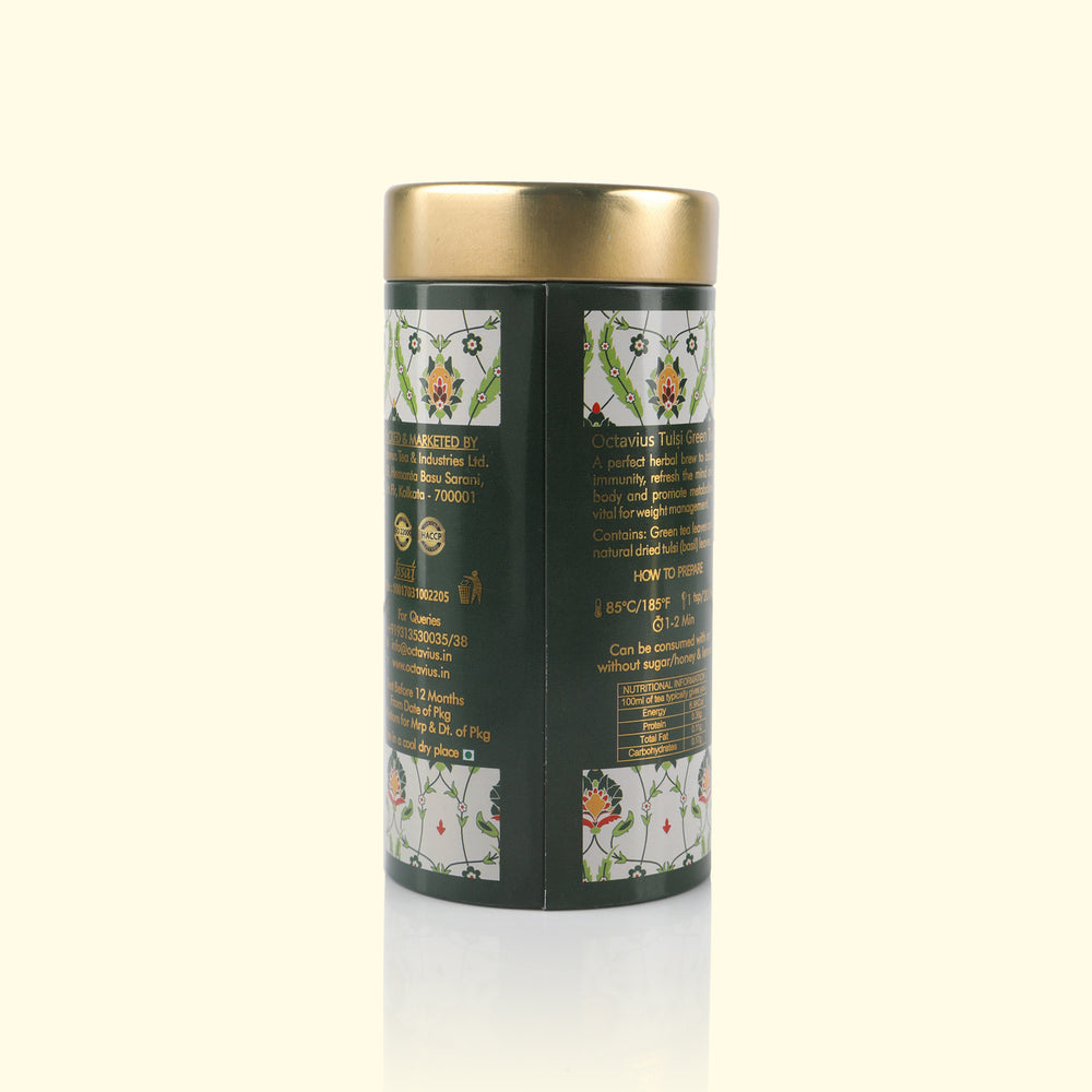 
                  
                    Load image into Gallery viewer, Tulsi Licorice Green Tea Loose Leaf - 75 Gms Tin Can
                  
                