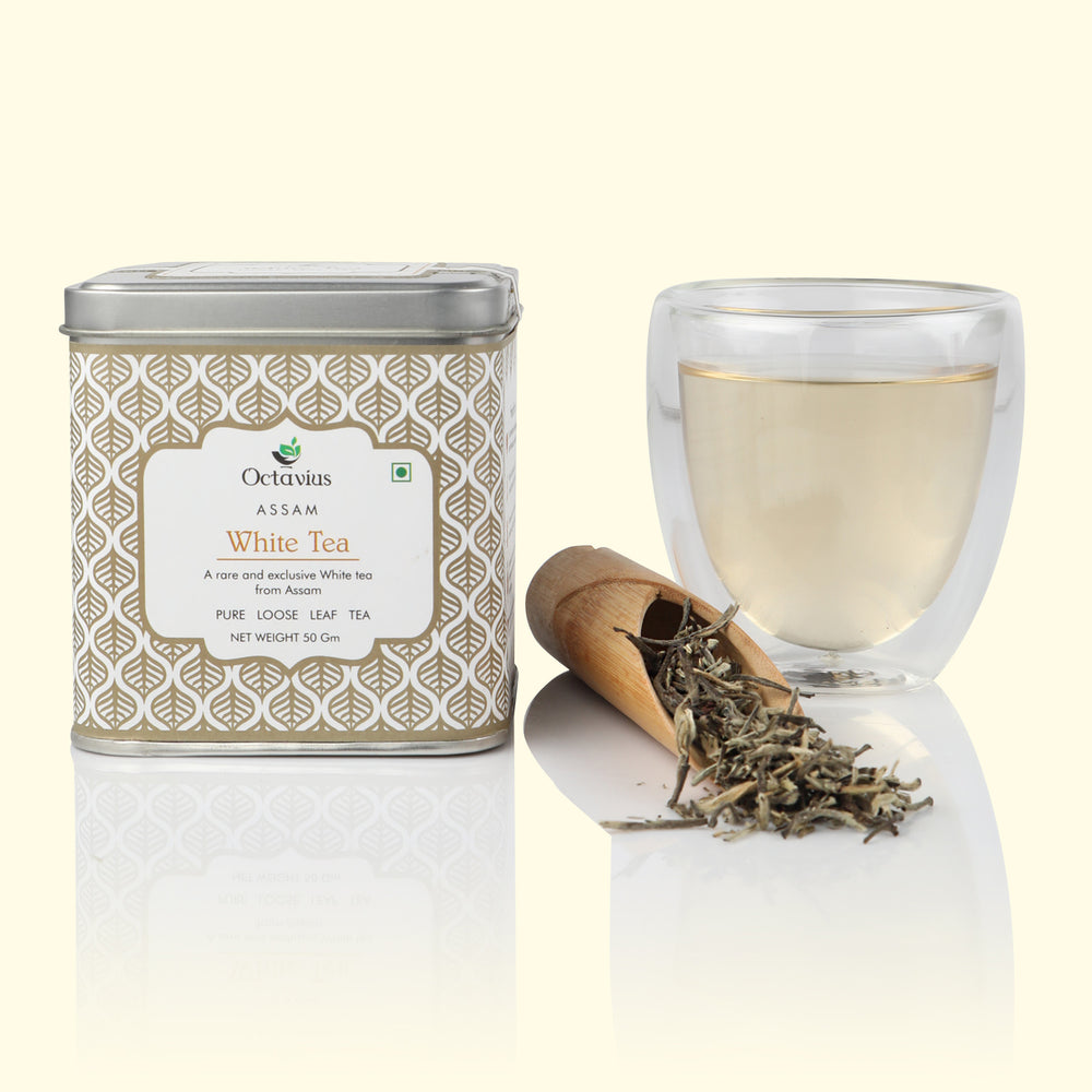 Premium Assam White Tea( Loose Leaf) - 50 gms (Silver Needle)