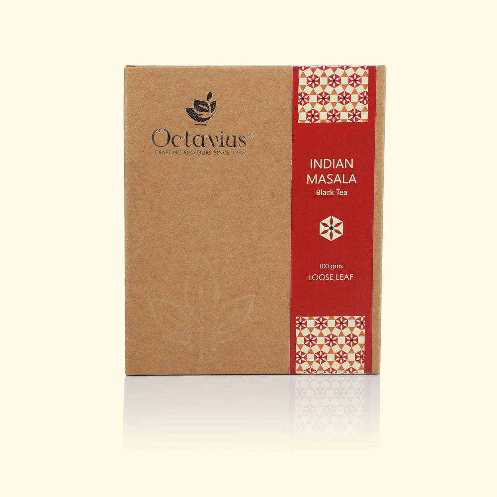 
                  
                    Load image into Gallery viewer, Indian Masala Chai Black Tea Loose Leaf in Kraft Box - 100 Gms
                  
                